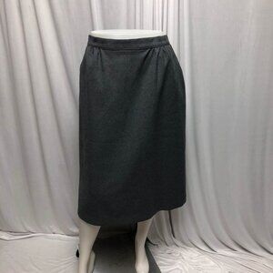 GW Originals Skirt Womens Size 18 Gray Pockets Zipper Vintage Made in USA